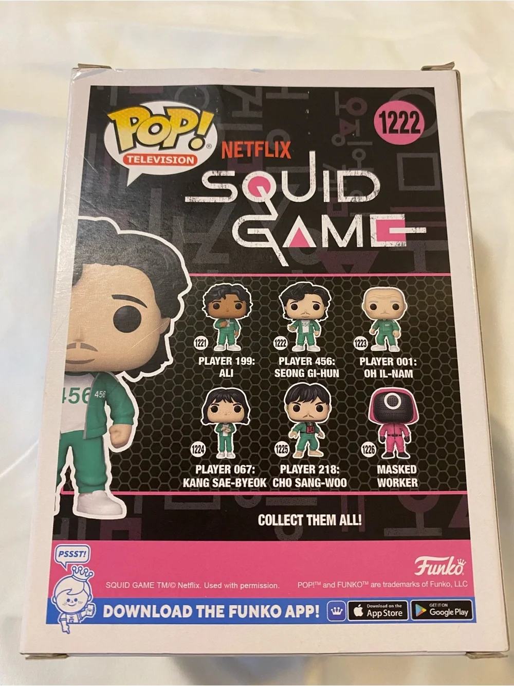 Funko Pop! Squid Game Player 456 Vinyl Figure - Teal, White, Black